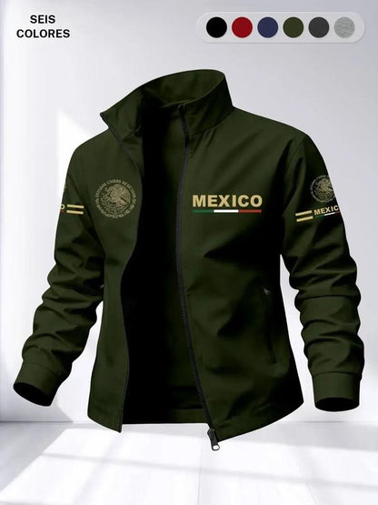 Chaqueta Cuello Alto Bandera México