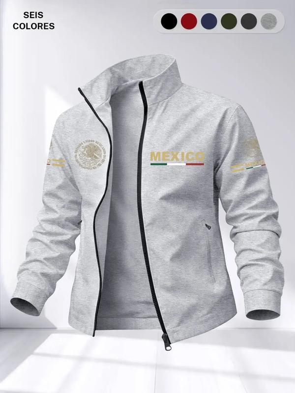 Chaqueta Cuello Alto Bandera México