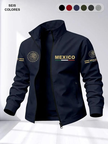 Chaqueta Cuello Alto Bandera México