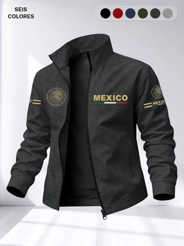 Chaqueta Cuello Alto Bandera México