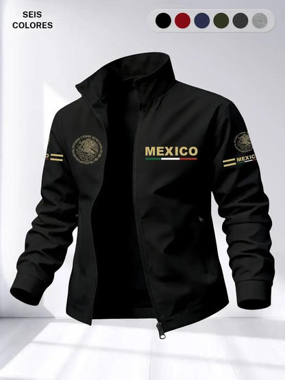 Chaqueta Cuello Alto Bandera México