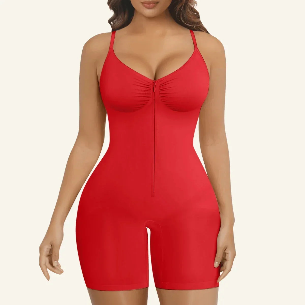 Bodysuit Faja Moldeadora con Cierre Frontal — Control Abdominal Sin Costuras