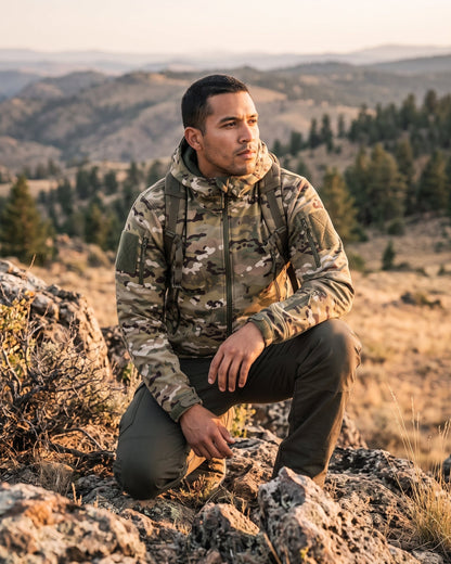 Chaqueta Polar Outdoor con Capucha