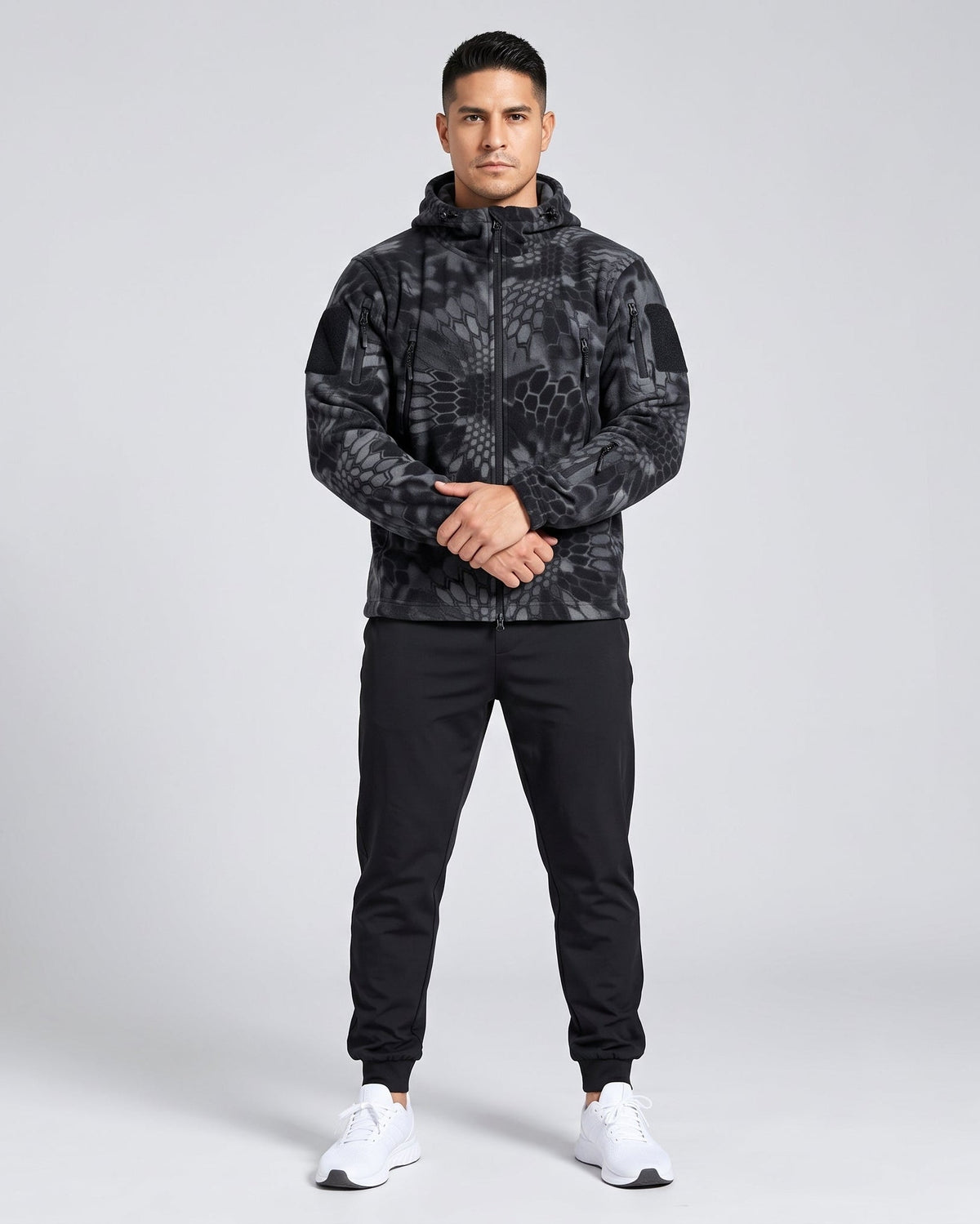 Chaqueta Polar Outdoor con Capucha