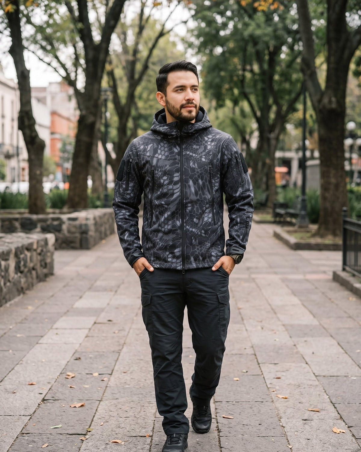 Chaqueta Polar Outdoor con Capucha