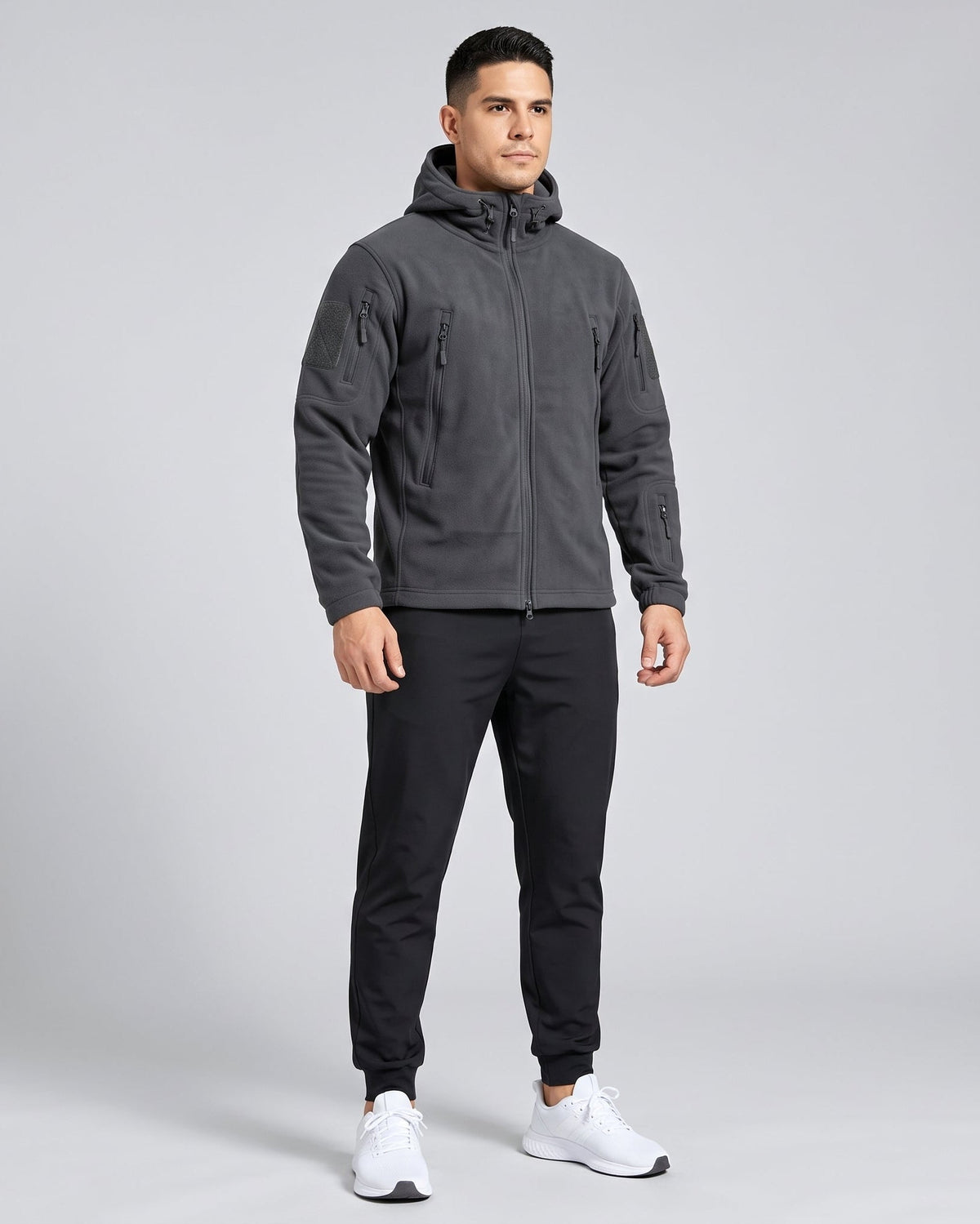 Chaqueta Polar Outdoor con Capucha