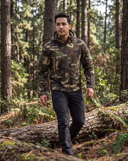 Chaqueta Polar Outdoor con Capucha