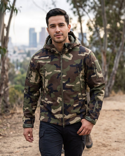 Chaqueta Polar Outdoor con Capucha