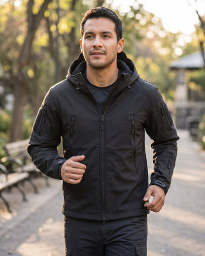 Chaqueta Polar Outdoor con Capucha