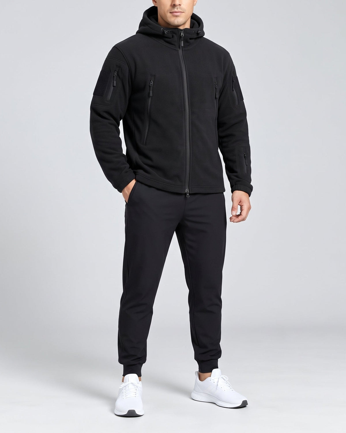 Chaqueta Polar Outdoor con Capucha