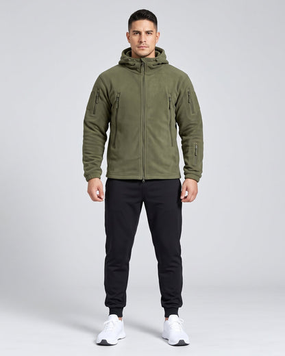 Chaqueta Polar Outdoor con Capucha