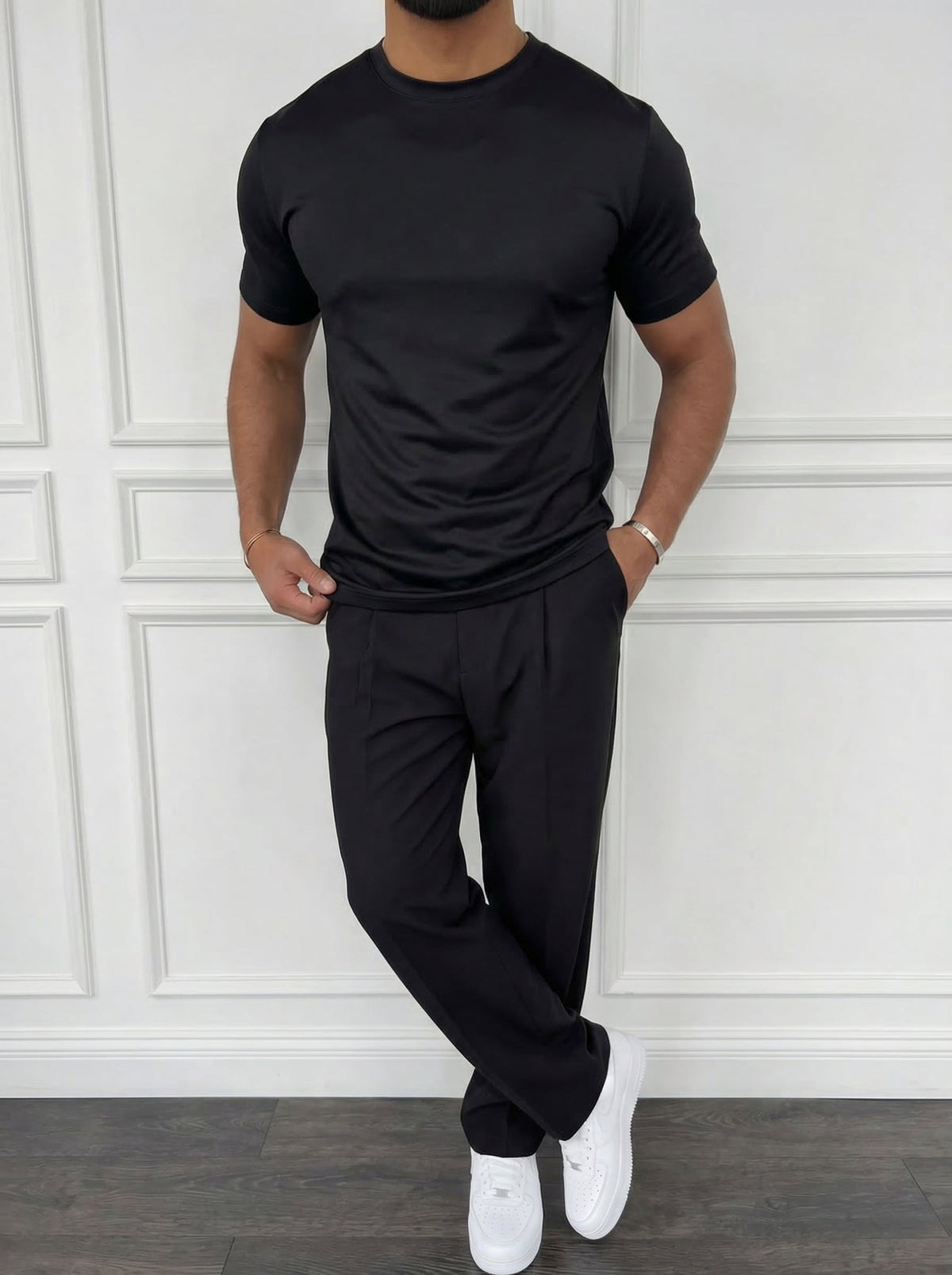Playera Esencial — Negro Jet